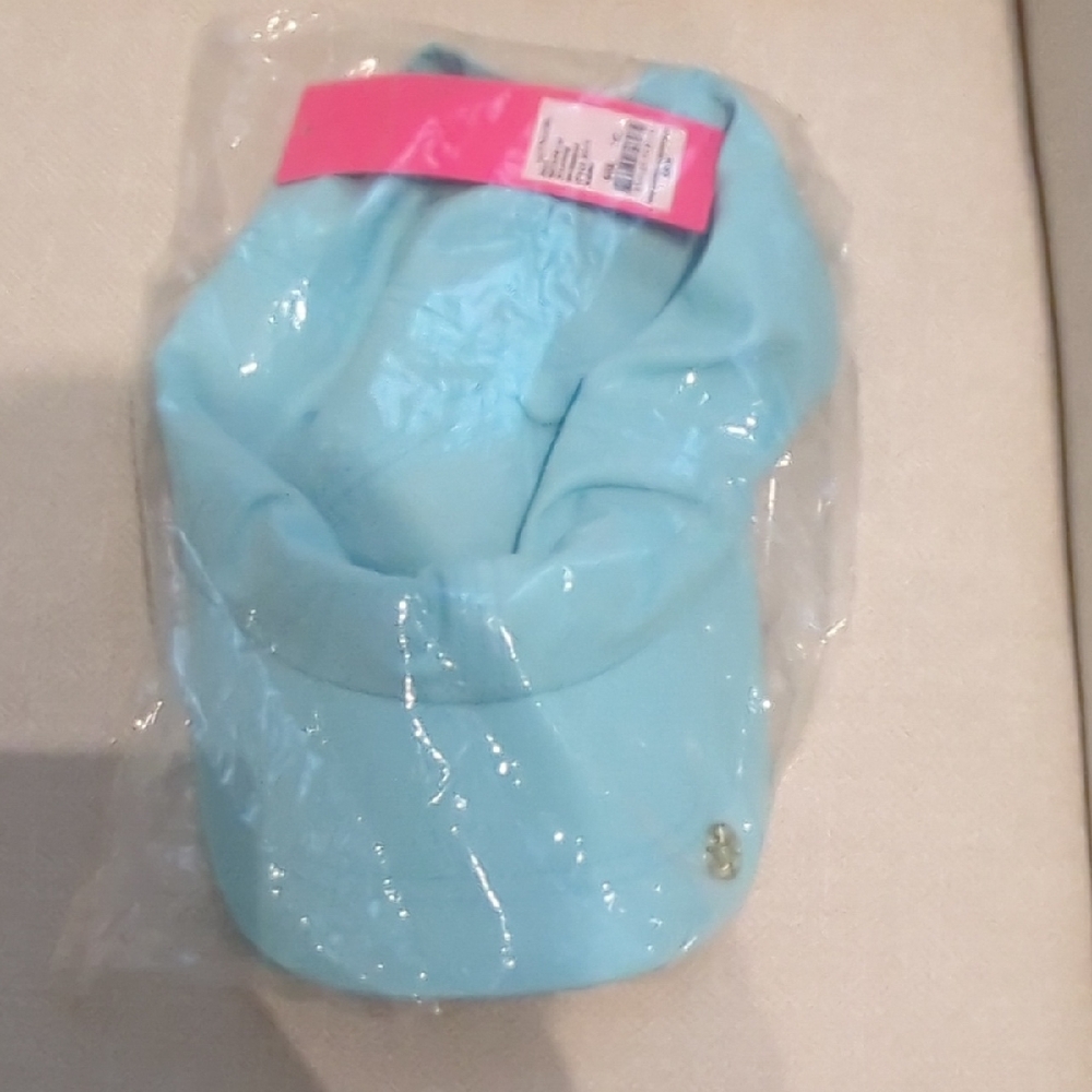 Lilly Pulitzer Blue Ibiza Run Around Hat NWT